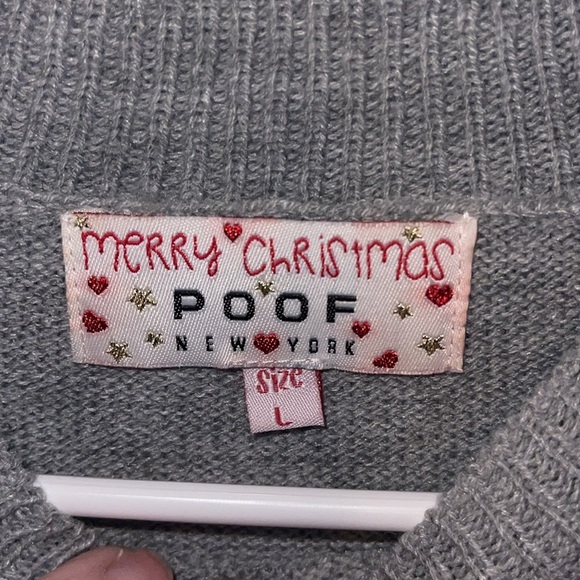 Gangsta wrapper sweater size large - sequins. F - Picture 3 of 3